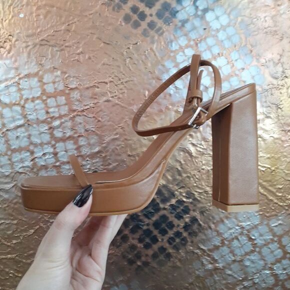 NWT Billini "Tahni" Faux Leather Strappy Platform Heels - Picture 16 of 16